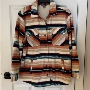 Natural Reflections Striped Shacket